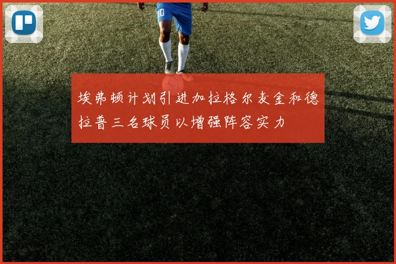埃弗顿计划引进加拉格尔麦金和德拉普三名球员以增强阵容实力